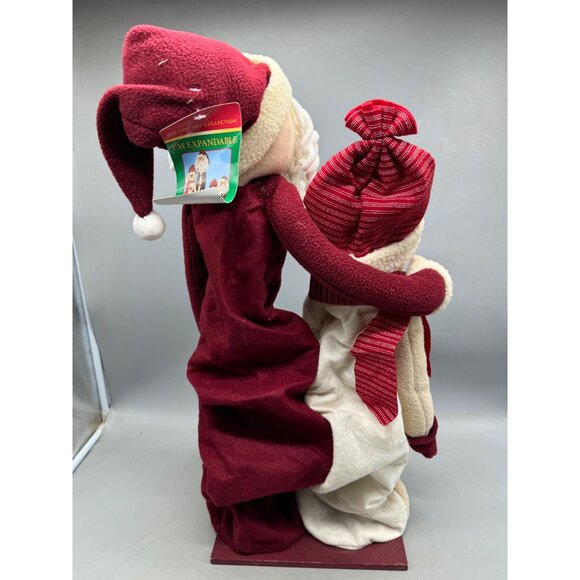 the holiday collection I'm expandable Santa Frosty figurine decor red white READ - Picture 11 of 12